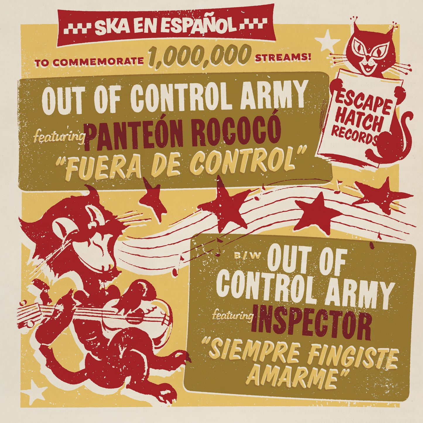 Out of Control Army with Panteón Rococó and Inspector 7"