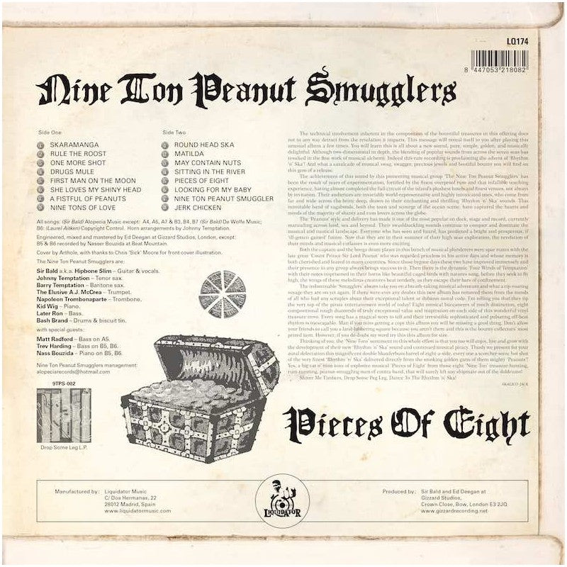 Nine Ton Peanut Smugglers "Pieces Of Eight" LP