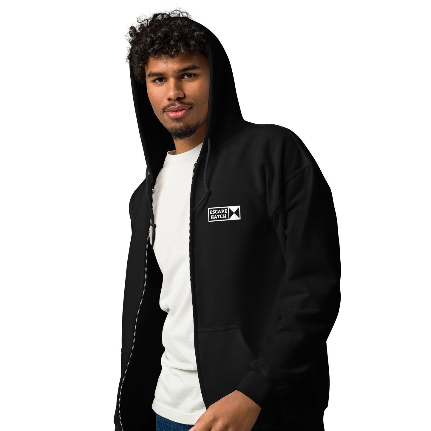 Escape Hatch in Stereo - Unisex Zipper Hoodie