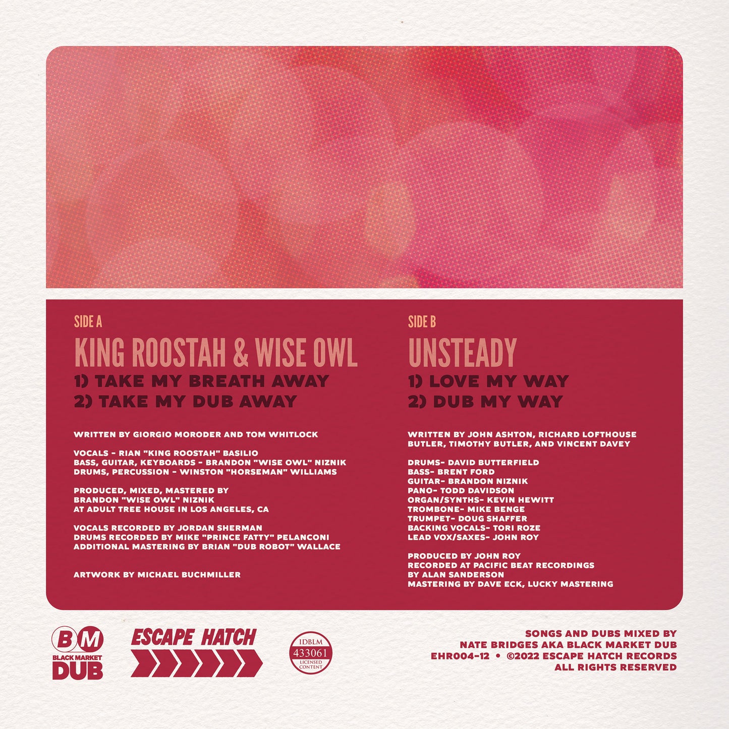 King Roostah & Wise Owl / Unsteady / Black Market Dub 12"