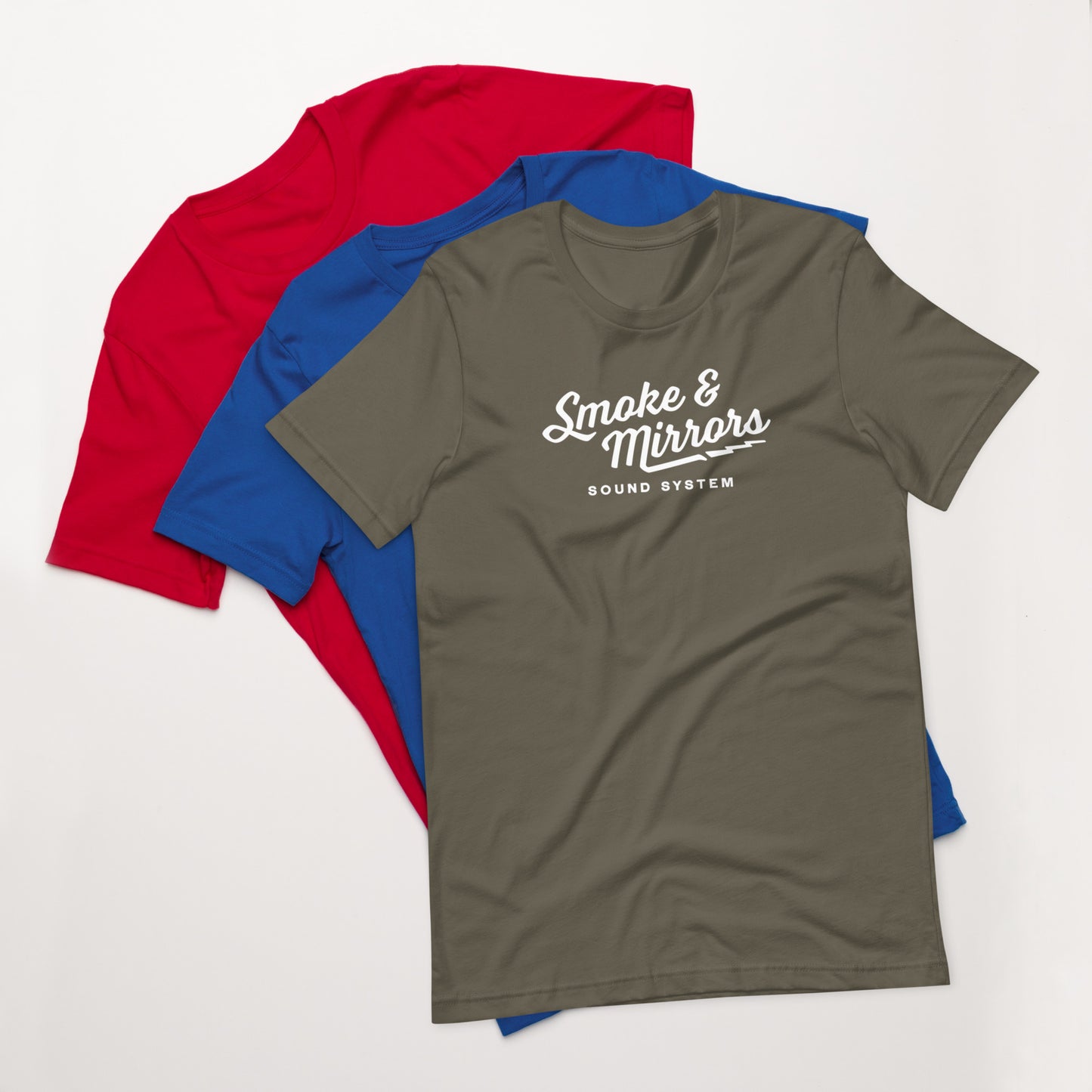 Smoke and Mirrors Sound System - T-Shirt - Bolt (Pick Your Color)