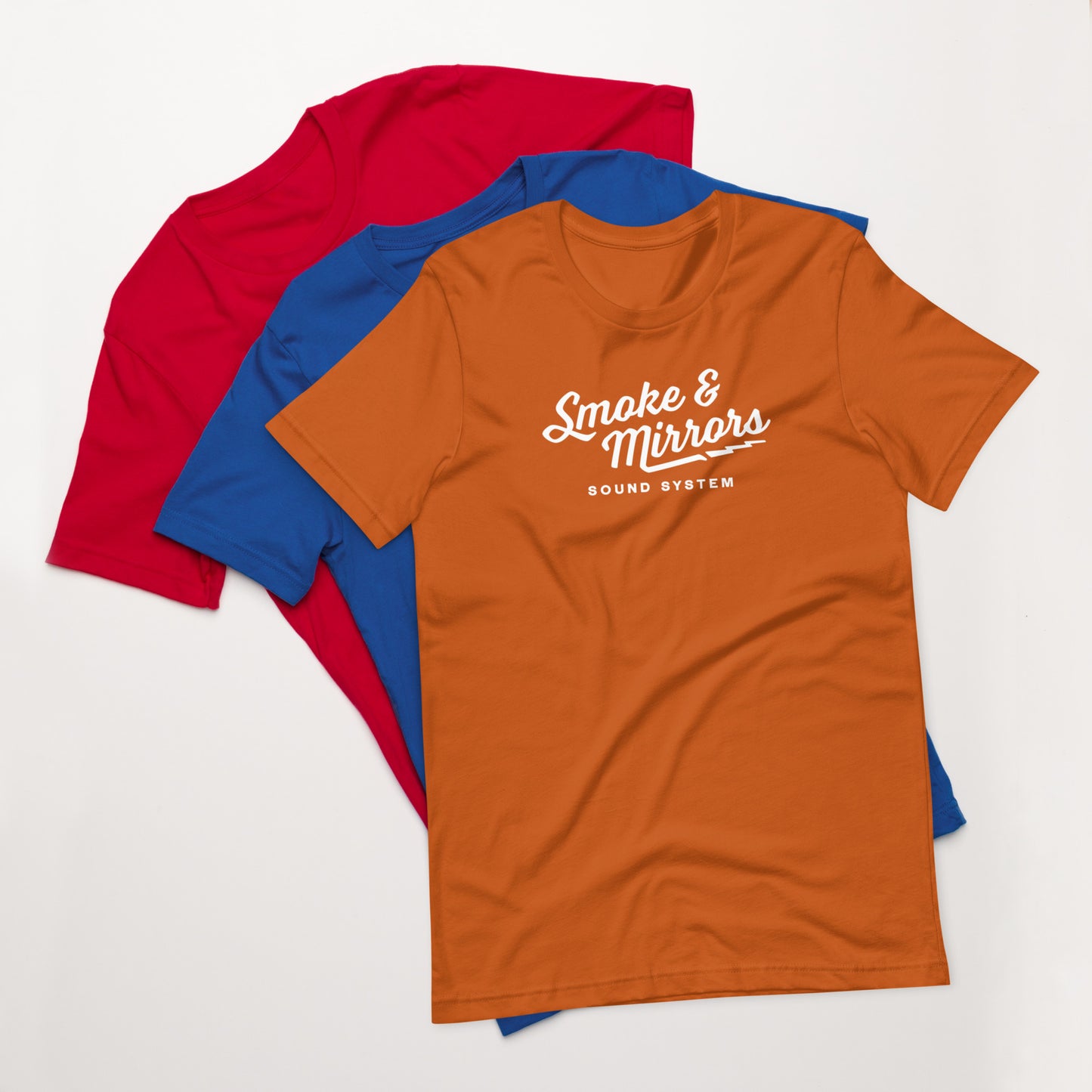 Smoke and Mirrors Sound System - T-Shirt - Bolt (Pick Your Color)
