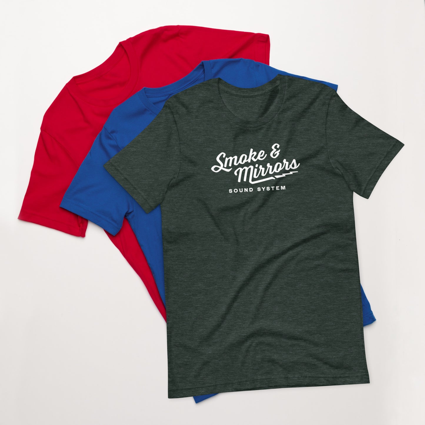 Smoke and Mirrors Sound System - T-Shirt - Bolt (Pick Your Color)