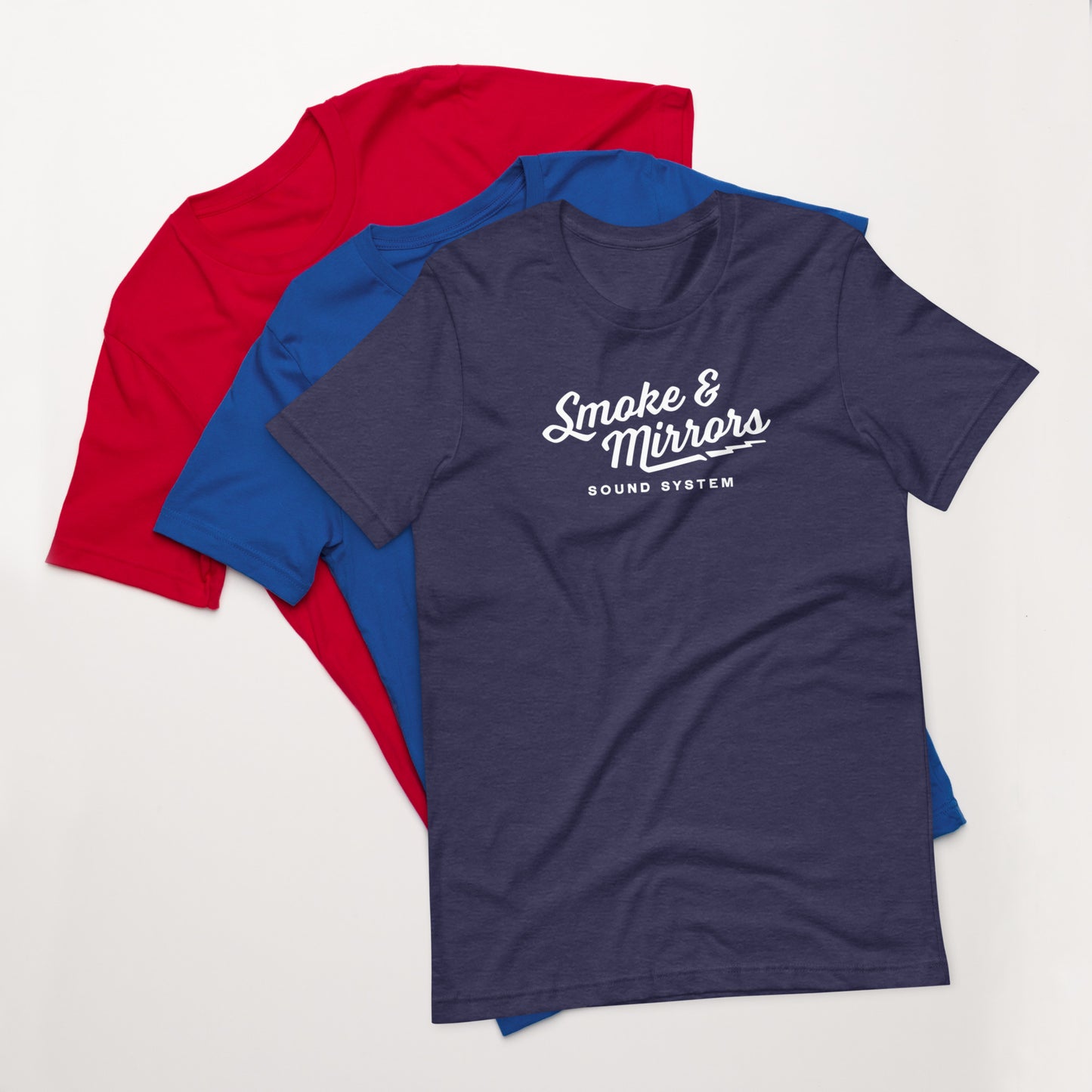 Smoke and Mirrors Sound System - T-Shirt - Bolt (Pick Your Color)