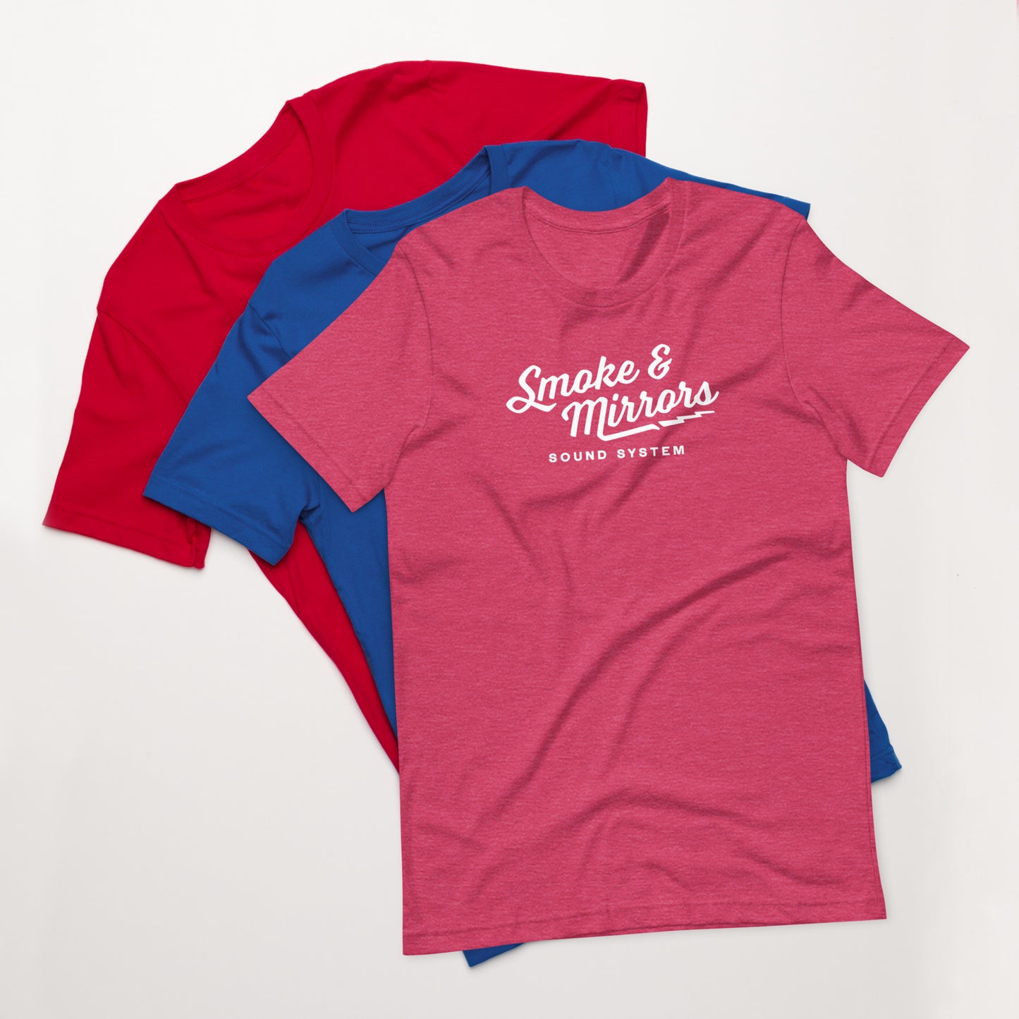Smoke and Mirrors Sound System - T-Shirt - Bolt (Pick Your Color)