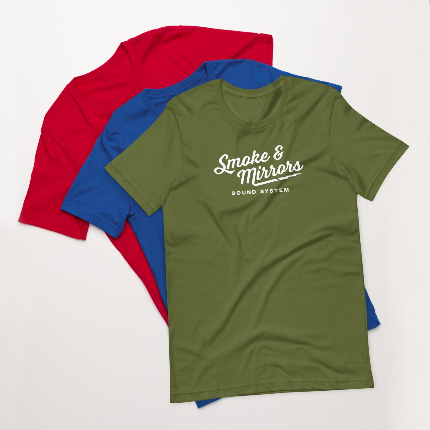 Smoke and Mirrors Sound System - T-Shirt - Bolt (Pick Your Color)