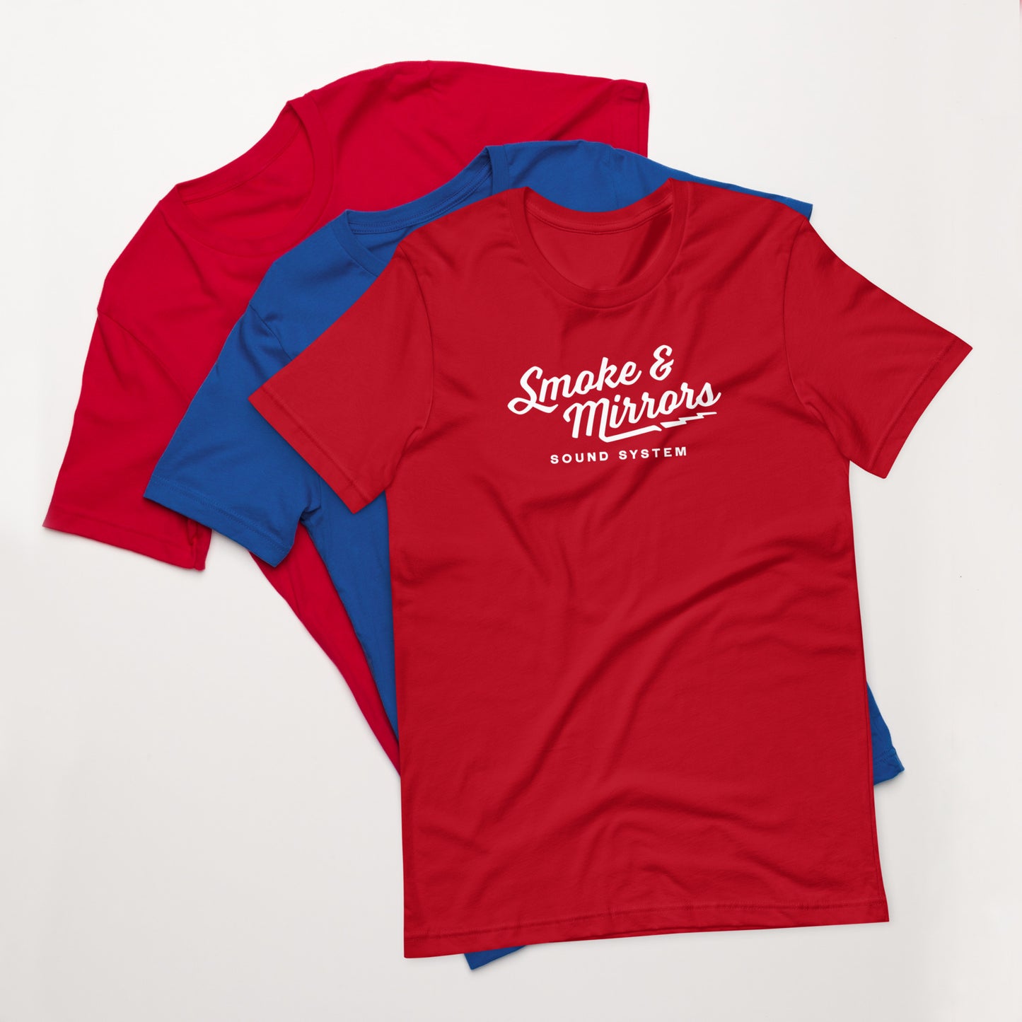 Smoke and Mirrors Sound System - T-Shirt - Bolt (Pick Your Color)