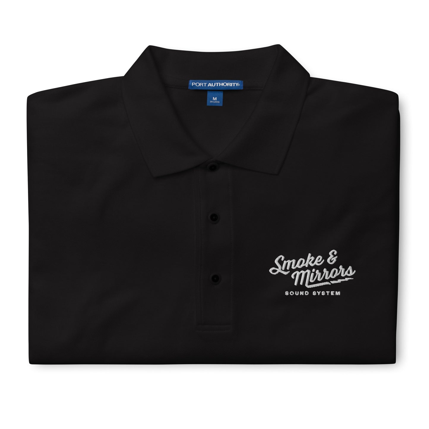 Smoke and Mirrors - Embroidered Port Authority Polo Shirt - Bolt