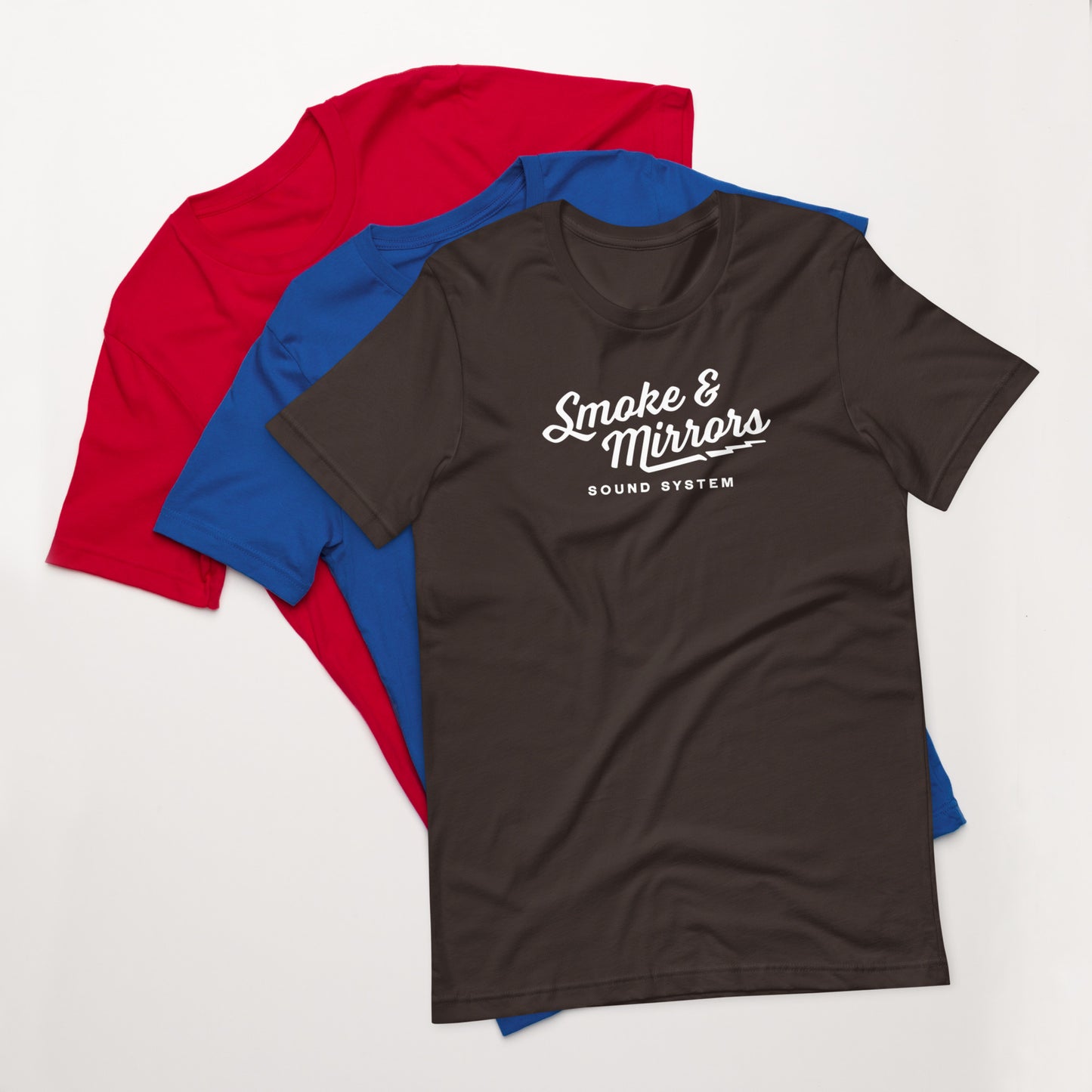 Smoke and Mirrors Sound System - T-Shirt - Bolt (Pick Your Color)